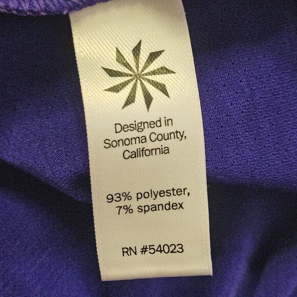 Athleta Uppercut Tank Top T-bar Back Vibrant Cobalt Slate Grey Women's Size XS - Picture 4 of 5